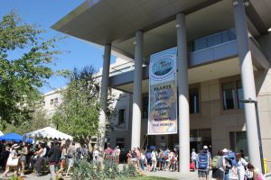The Plant and Environment building hosting a variety of giveaways and activities